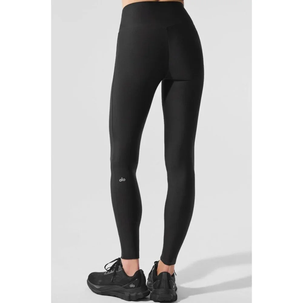 Alo Airlift High-Waist Sleek Leggings Black High-Rise Waist Waisted Tights Pants